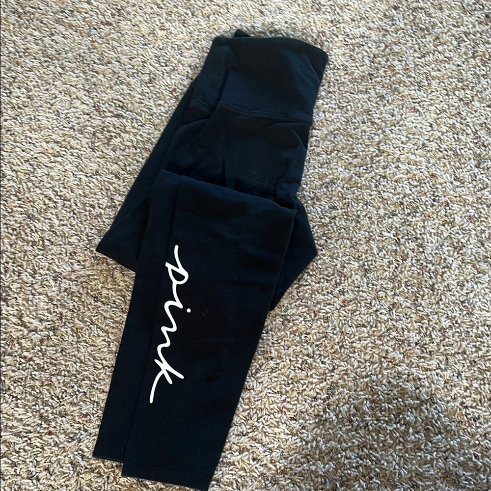 PINK Victoria's Secret Black Leggings